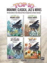 Top Ten Broadway Classical Jazz and Movies piano sheet music cover